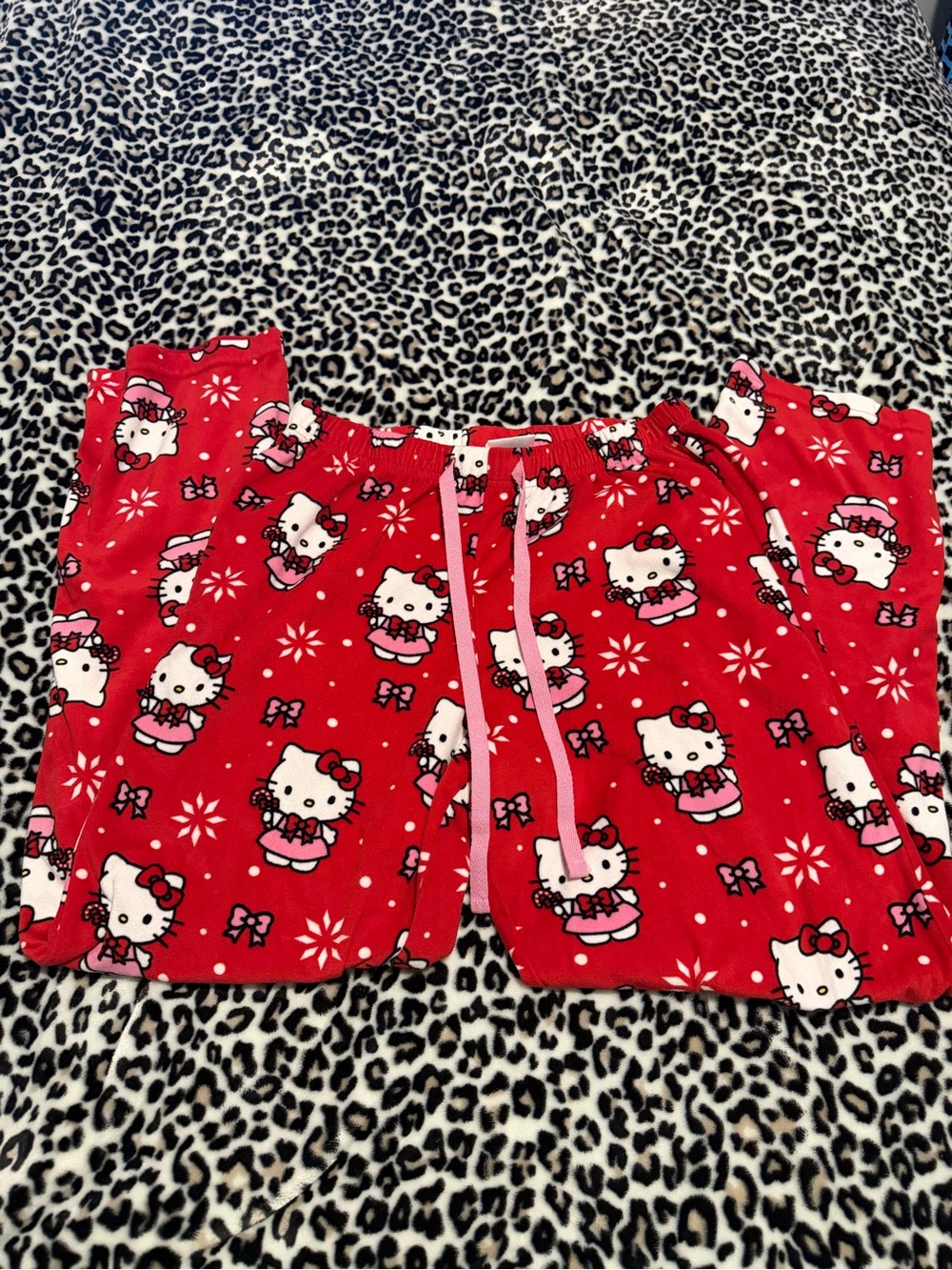 Hello Kitty Red  Pajama Pants